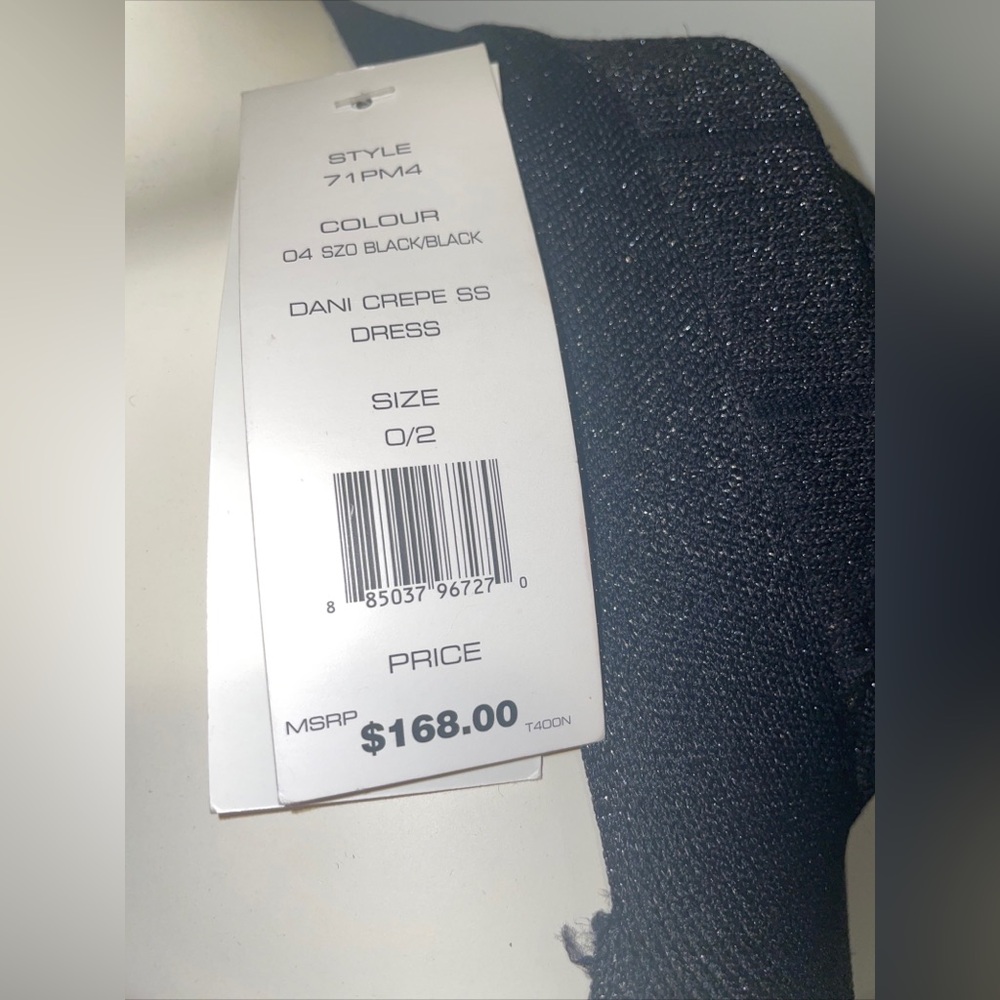 French Connection Black Dress Size 0/2 $168 - Picture 5 of 5